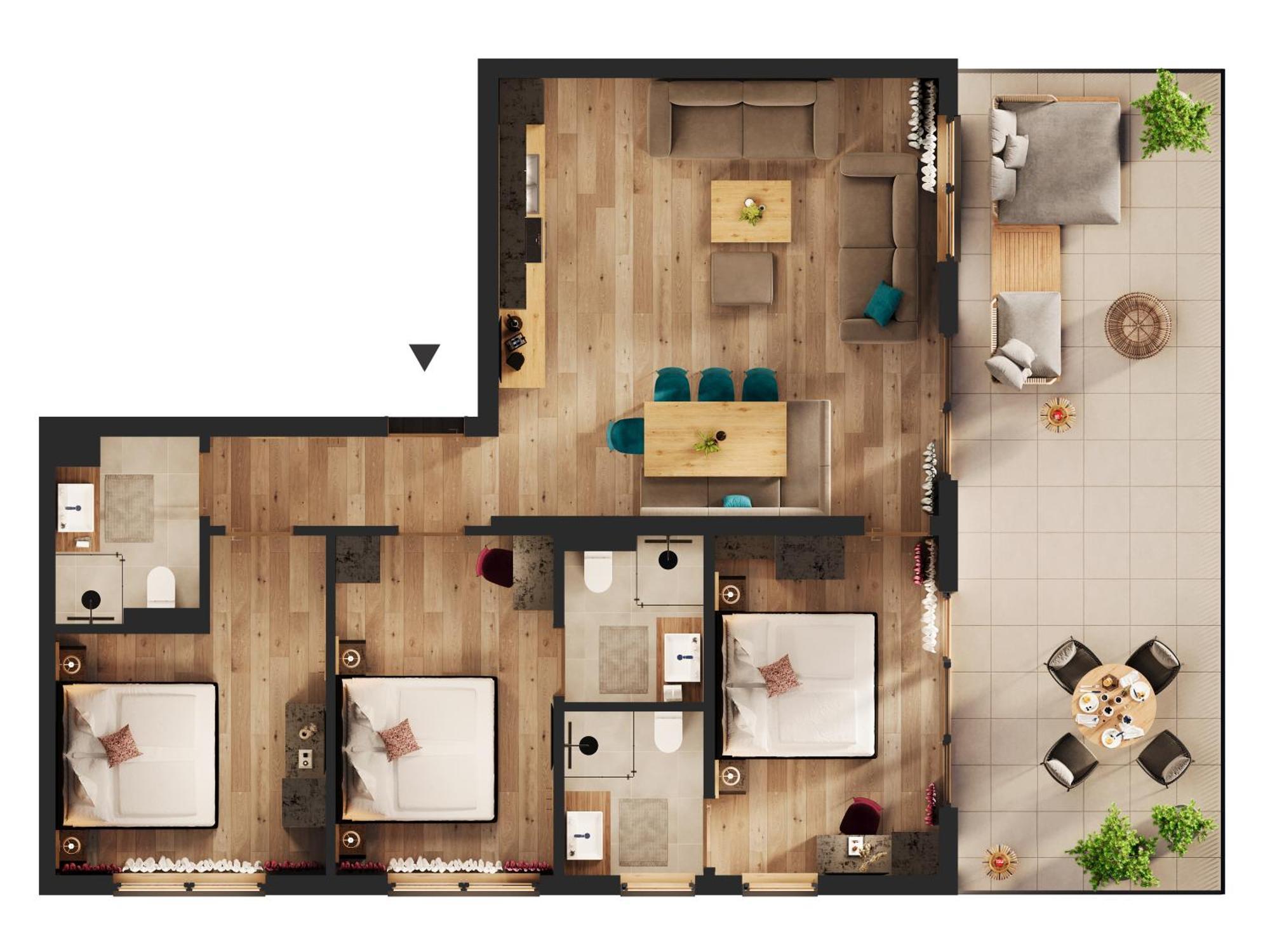 Deluxe Apartment Terrace